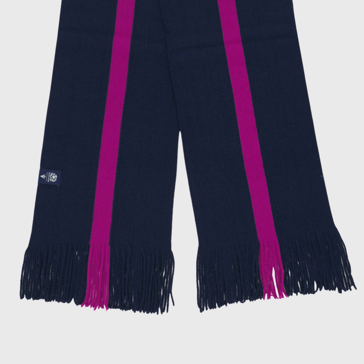 Macron Scotland Rugby Business Scarf Navy/Purple 2025/26 - Rugbystuff.com