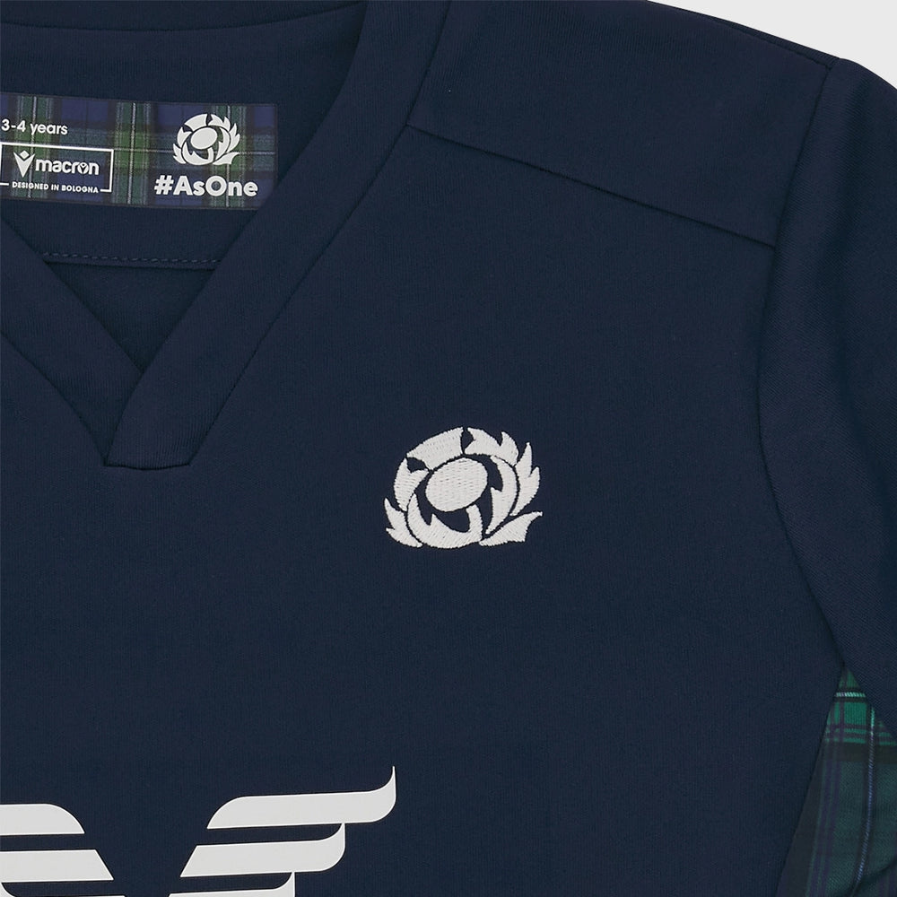 Macron Scotland Junior Home Replica Shirt 2023/24 - Rugbystuff.com