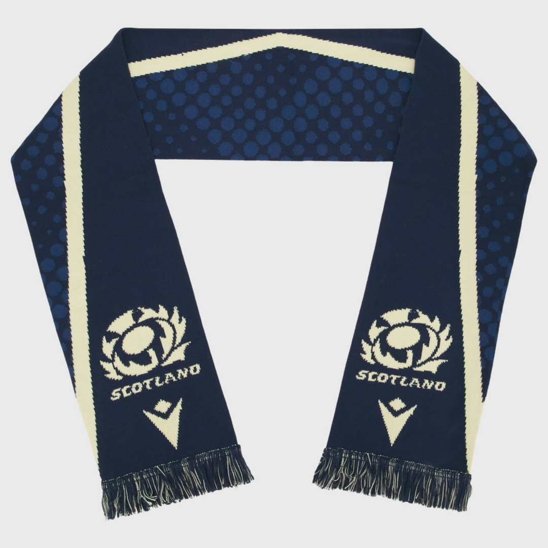 Macron Scotland Rugby Logo Scarf Navy/Sand 2026/27