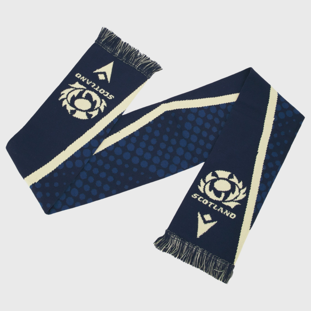 Macron Scotland Rugby Logo Scarf Navy/Sand 2026/27