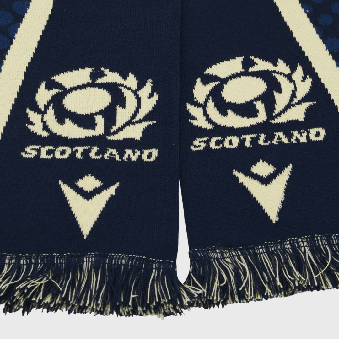 Macron Scotland Rugby Logo Scarf Navy/Sand 2026/27