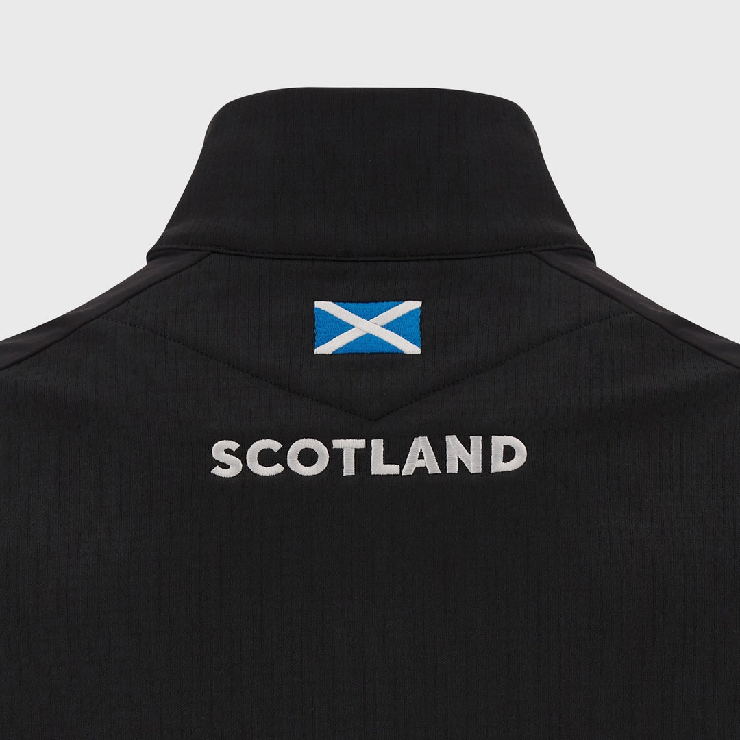 Macron Scotland Rugby Kid's 3D Fleece Black/Tartan - Rugbystuff.com