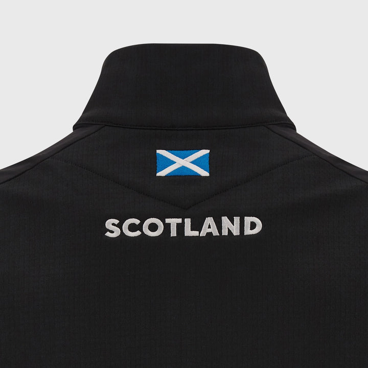 Macron Scotland Rugby Men's 3D Fleece Black/Tartan - Rugbystuff.com