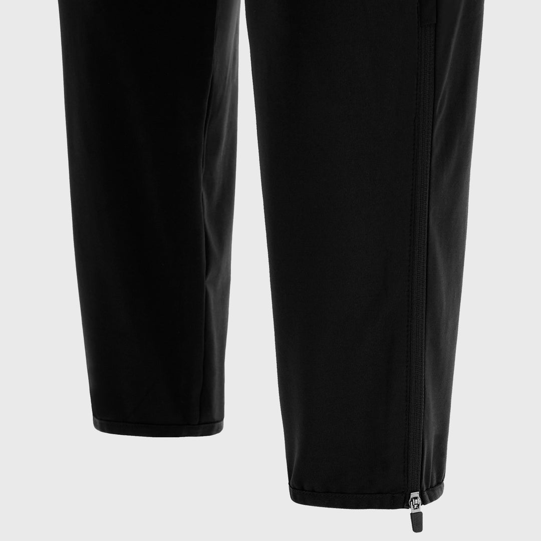 Macron Scotland Rugby Kid's Fitted Track Pants Black/Tartan - Rugbystuff.com