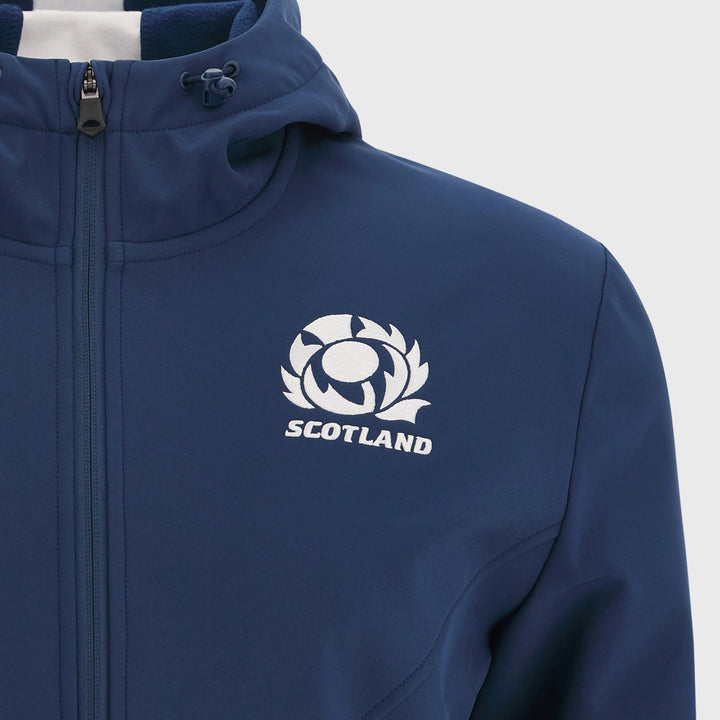 Macron Scotland Rugby Men's Softshell Jacket Blurple/Tartan - Rugbystuff.com