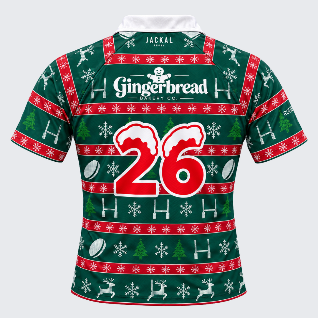 Jackal Kid's Sleighers Rugby Club Christmas Rugby Shirt