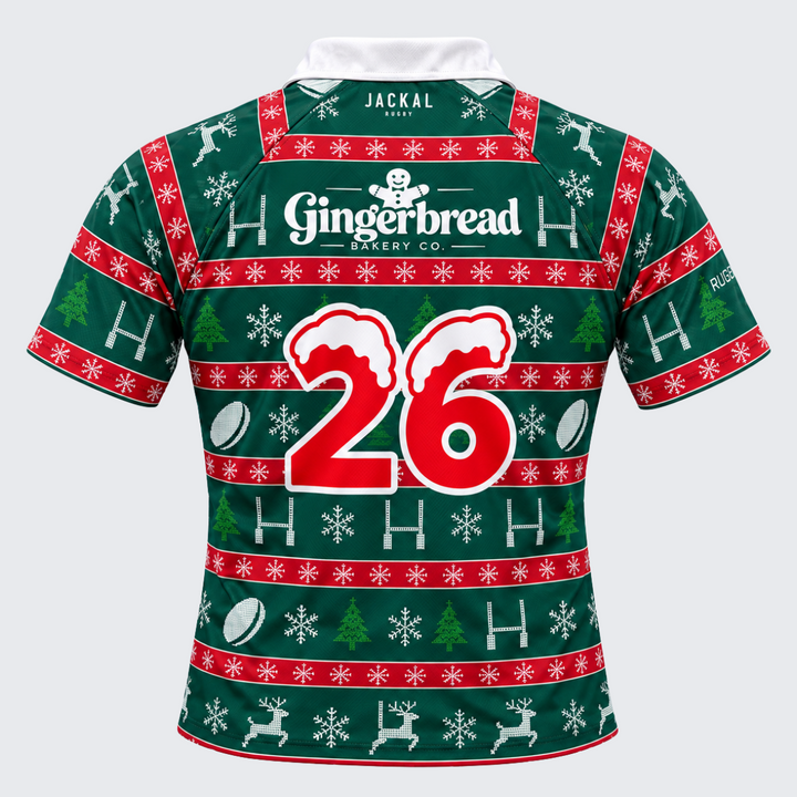 Jackal Kid's Sleighers Rugby Club Christmas Rugby Shirt