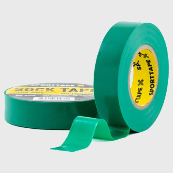 SportTape 1.9cm x 20m Sock Tape Green - Rugbystuff.com