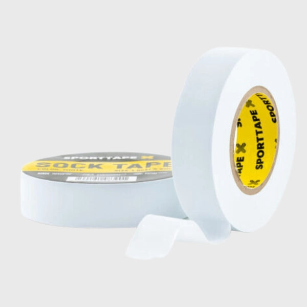 SportTape 1.9cm x 20m Sock Tape White - Rugbystuff.com