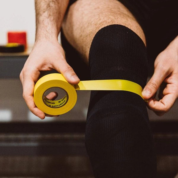 SportTape 1.9cm x 20m Sock Tape Yellow - Rugbystuff.com