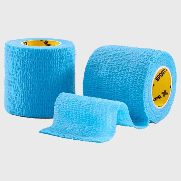 SportTape 5cm x 4.5m Sock Wrap Sky Blue - Rugbystuff.com