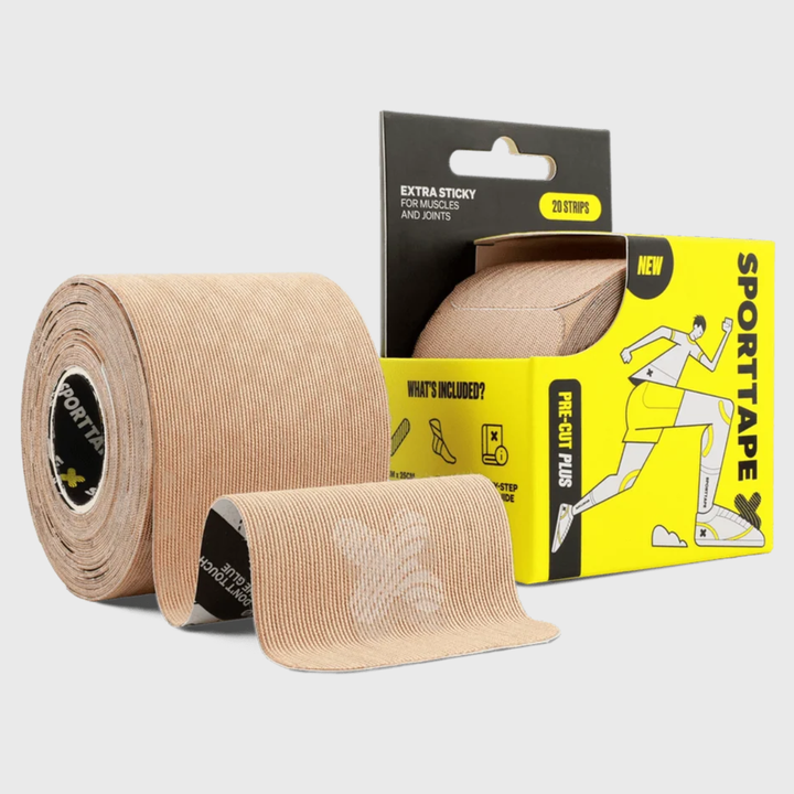 SportTape Pre-Cut Kinesiology Tape Beige