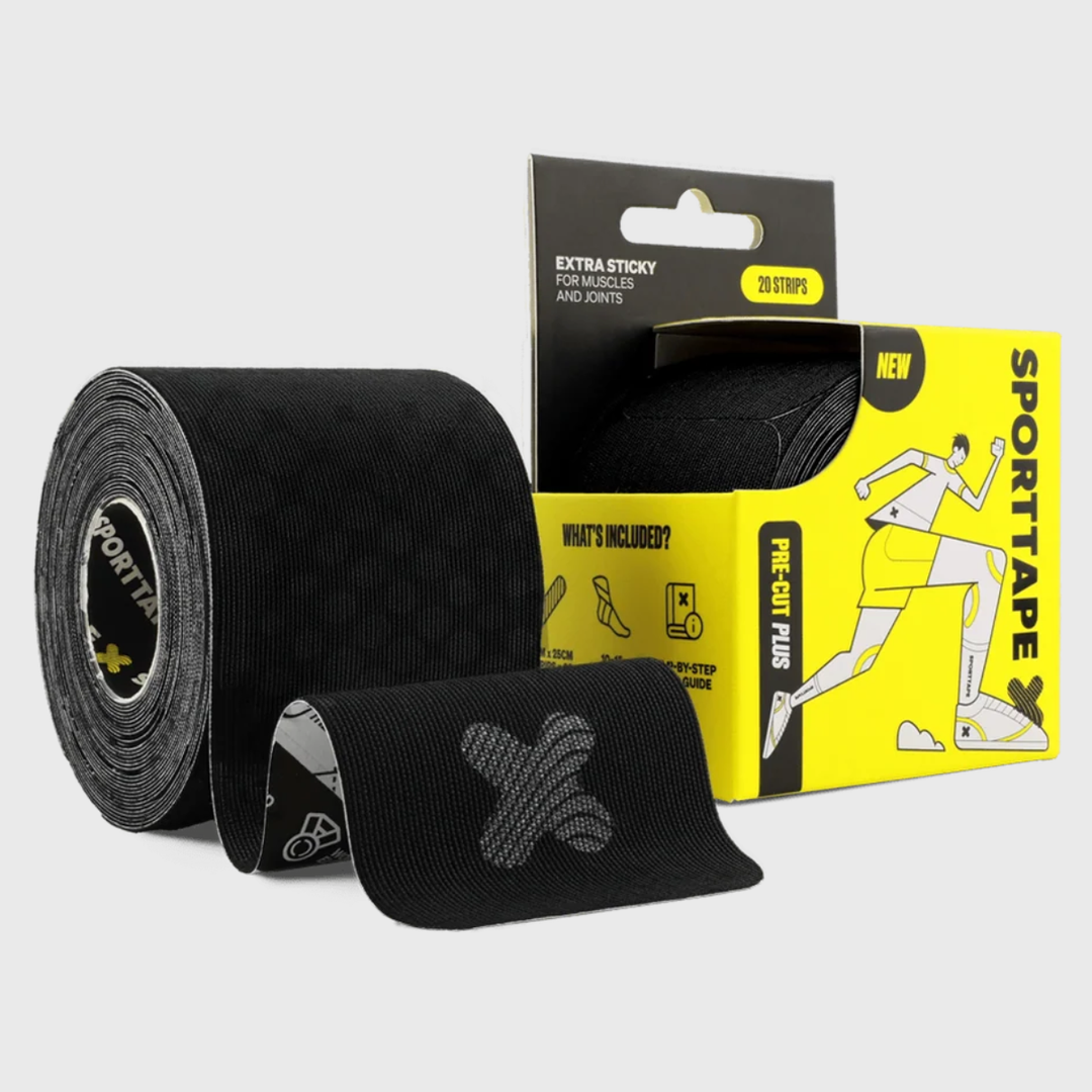 SportTape Pre-Cut Kinesiology Tape Black