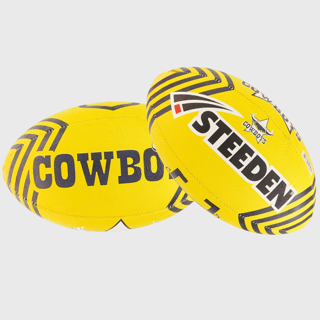 Steeden Cowboys NRL Supporters Rugby Ball - Rugbystuff.com