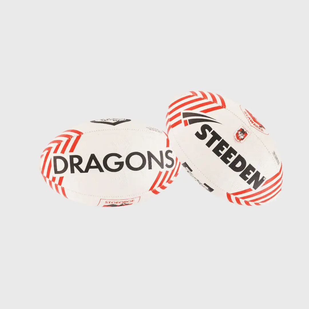 Steeden Dragons NRL Supporters 11" Midi Rugby Ball - Rugbystuff.com