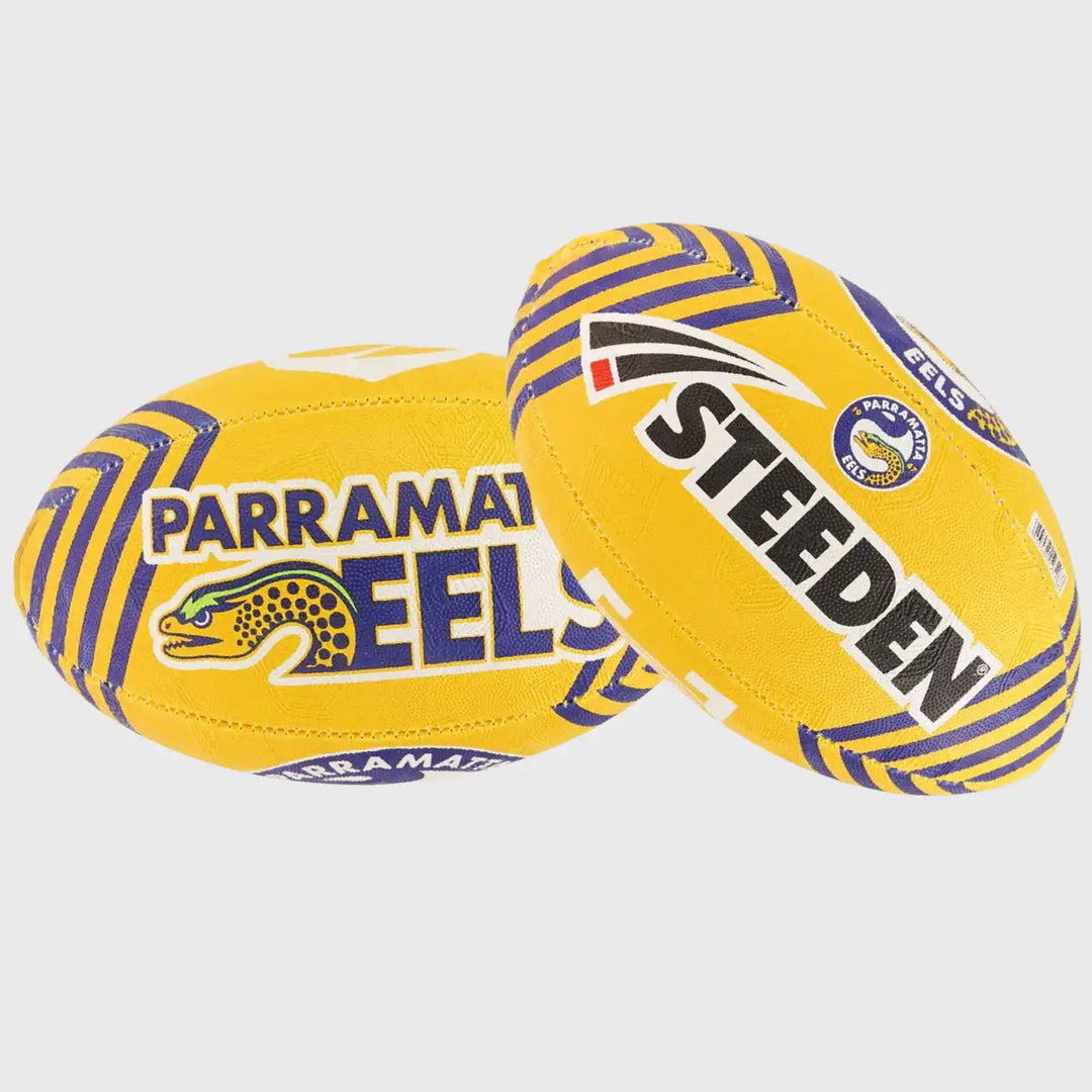 Steeden Parramatta Eels NRL Supporters Rugby Ball - Rugbystuff.com