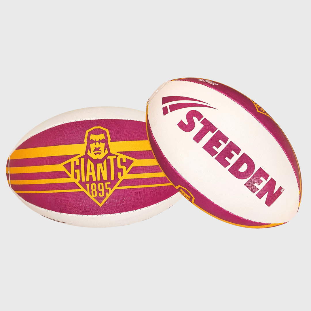 Steeden Huddersfield Giants Home Supporters Rugby Ball - Rugbystuff.com
