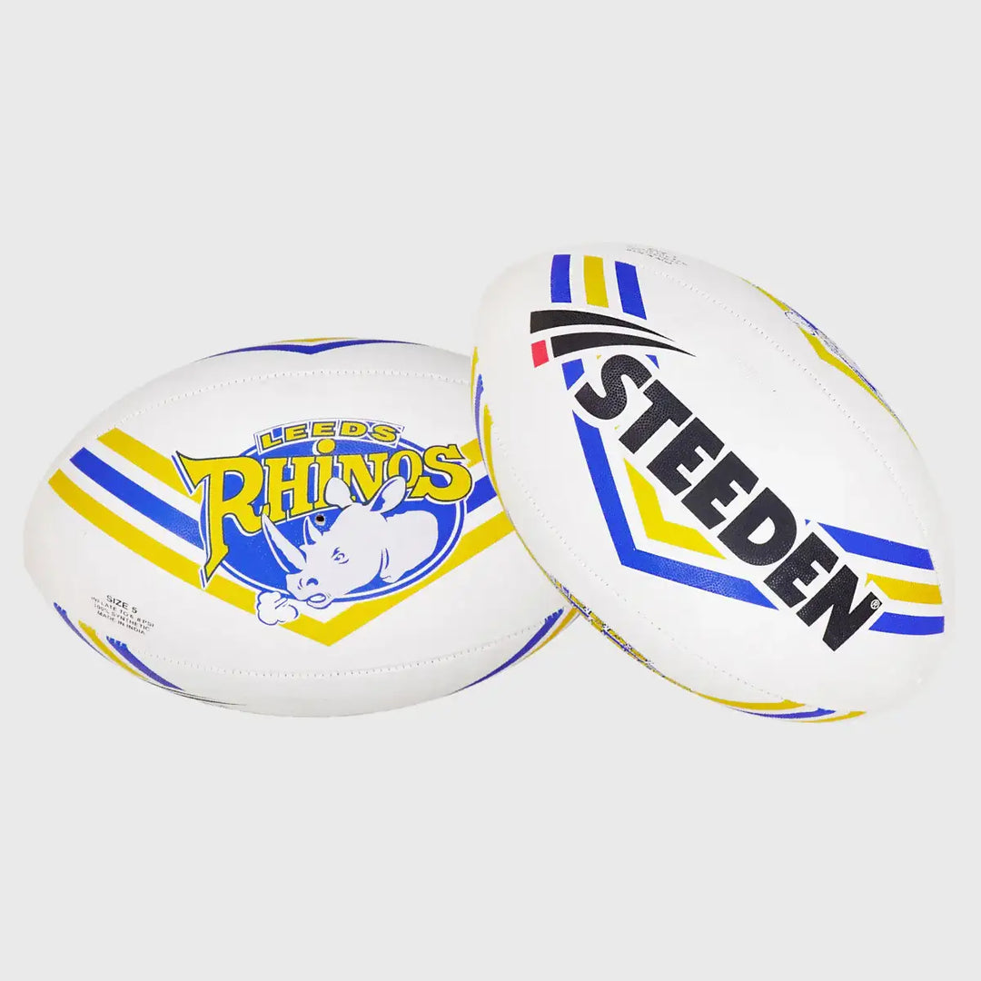 Steeden Leeds Rhinos Chevron Supporters Rugby Ball - Rugbystuff.com