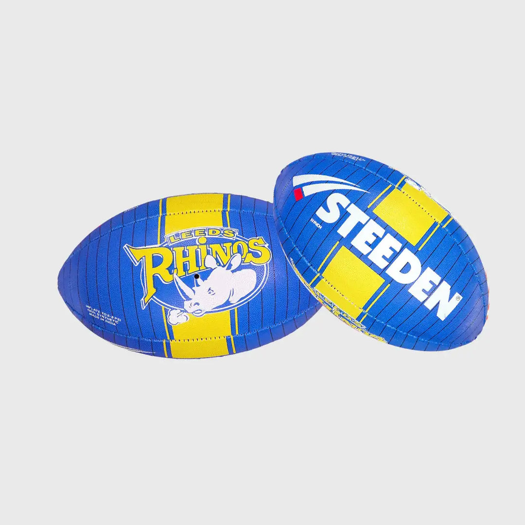 Steeden Leeds Rhinos Home Supporters 11" Midi Rugby Ball - Rugbystuff.com
