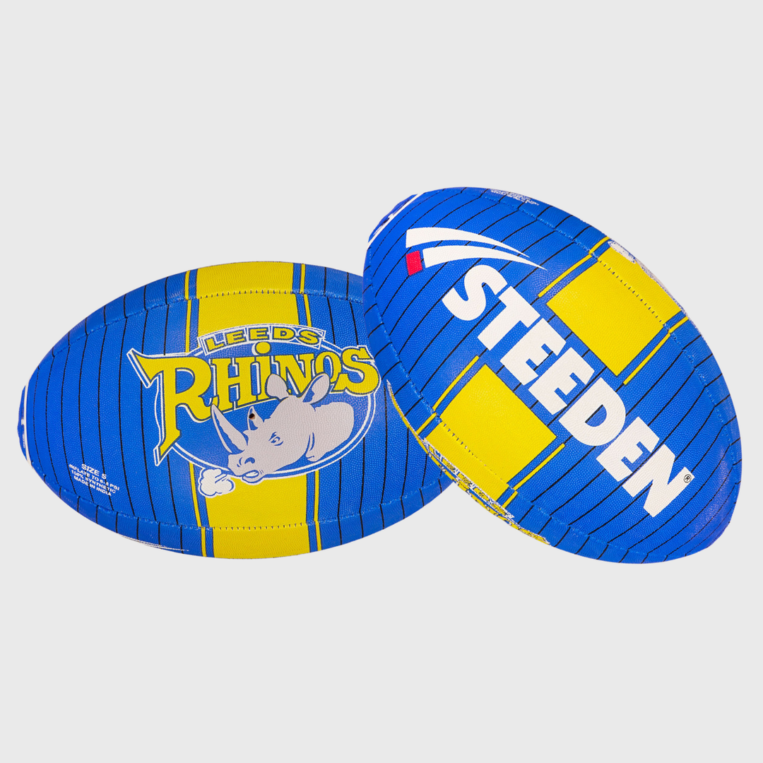 Steeden Leeds Rhinos Home Supporters Rugby Ball - Rugbystuff.com