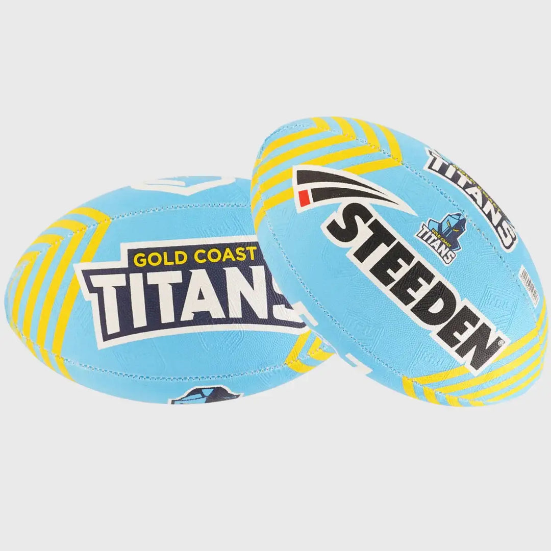 Steeden Titans NRL Supporters Rugby Ball - Rugbystuff.com