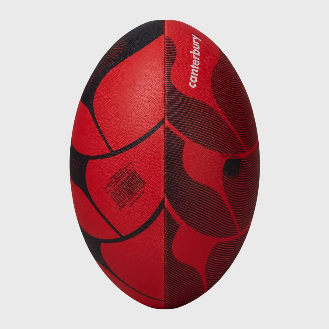 Canterbury Thrillseeker Rugby Ball Black/Red - Rugbystuff.com