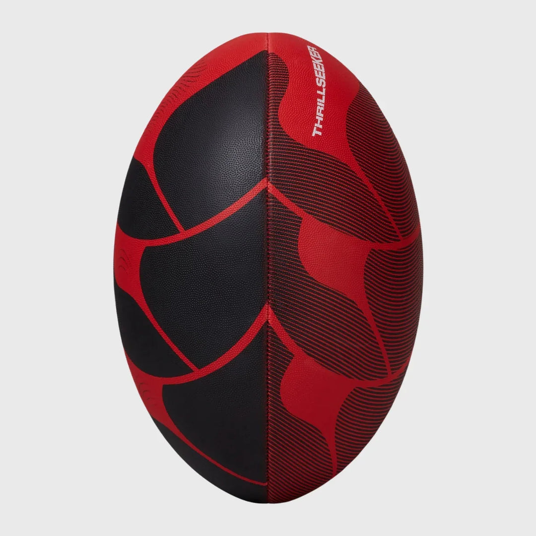 Canterbury Thrillseeker Rugby Ball Black/Red - Rugbystuff.com