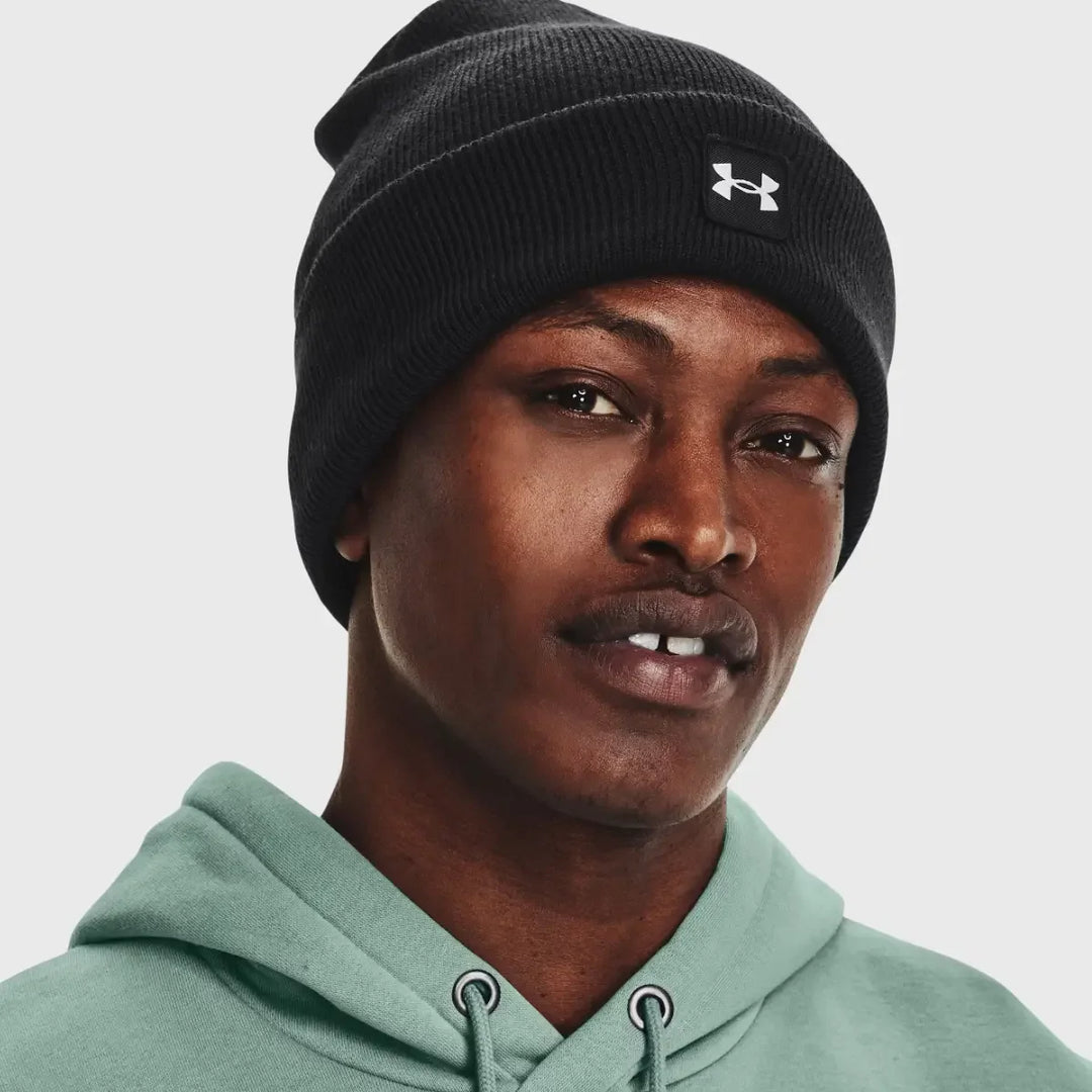 Under Armour Halftime Cuff Beanie Hat Black - Rugbystuff.com