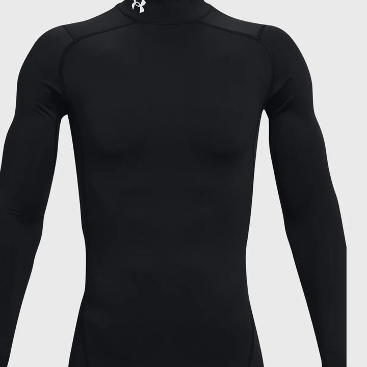 Under Armour ColdGear Men's Compression Mock Long Sleeve Black - Rugbystuff.com