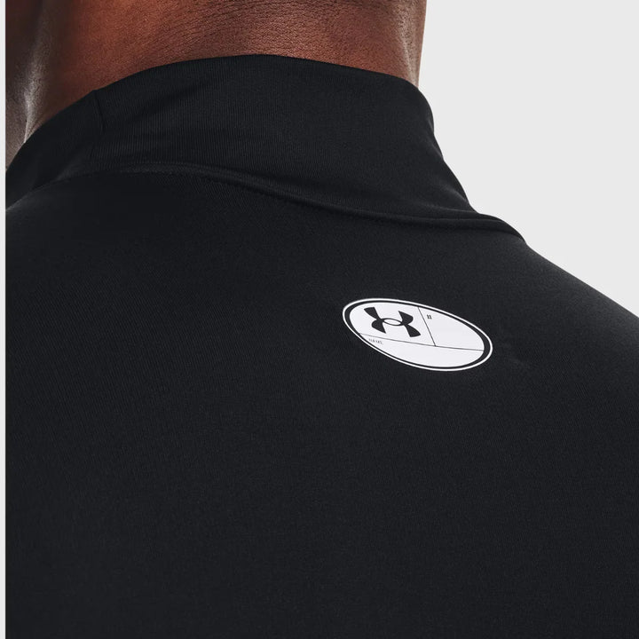 Under Armour ColdGear Men's Compression Mock Long Sleeve Black - Rugbystuff.com