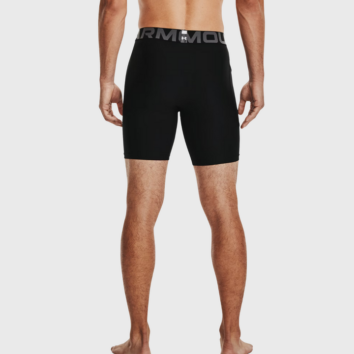 Under Armour HeatGear Men's 6" Compression Shorts Black - Rugbystuff.com