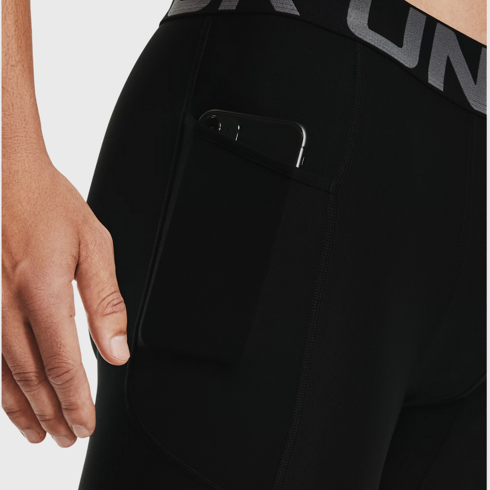 Under Armour HeatGear Men's 6" Compression Shorts Black - Rugbystuff.com
