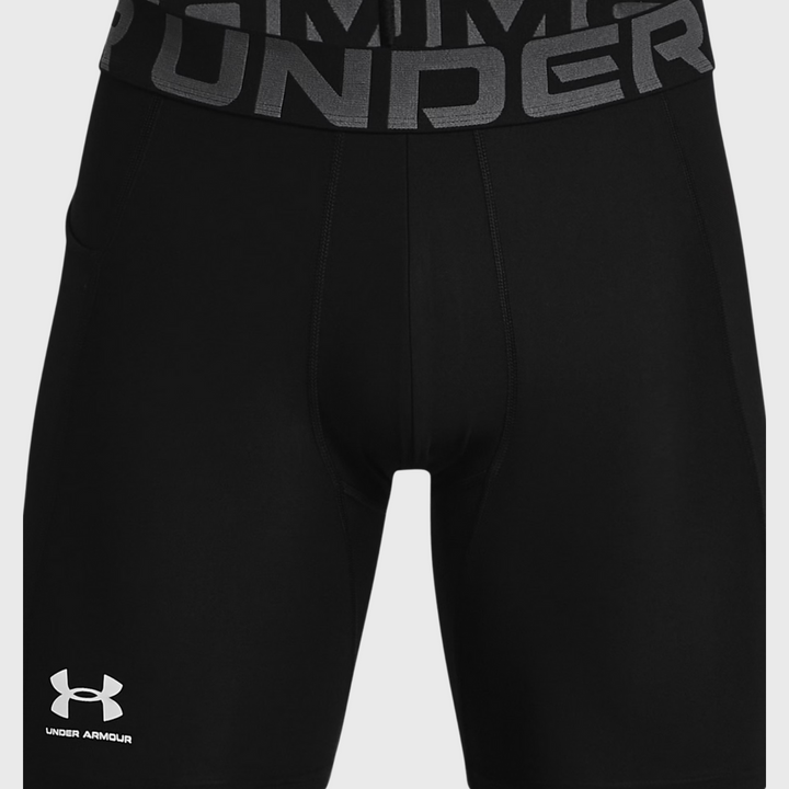 Under Armour HeatGear Men's 6" Compression Shorts Black - Rugbystuff.com
