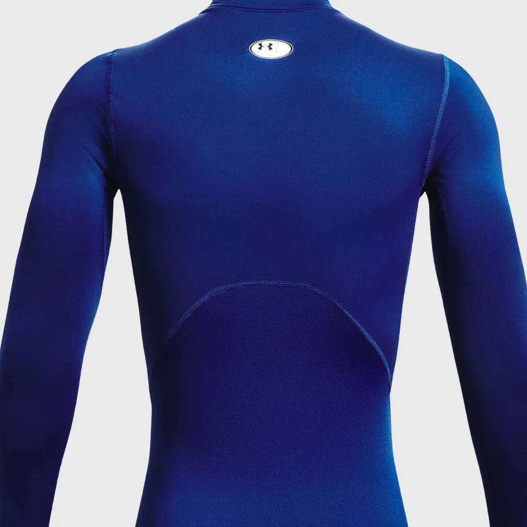 Under Armour ColdGear Men's Compression Mock Long Sleeve Royal - Rugbystuff.com