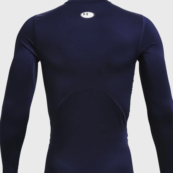 Under Armour ColdGear Men's Compression Mock Long Sleeve Navy - Rugbystuff.com