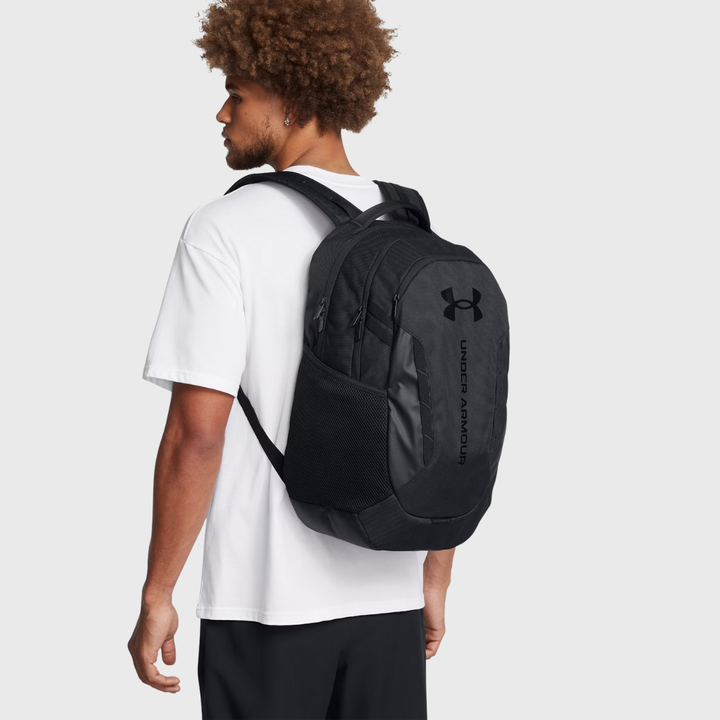 Under Armour Hustle 6.0 Backpack Black/Black - Rugbystuff.com