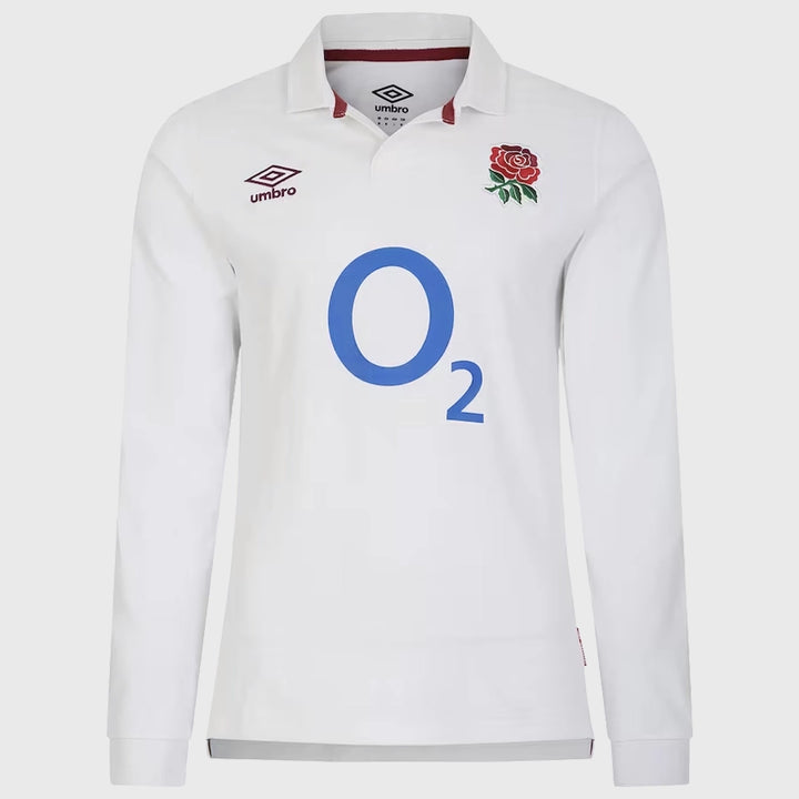 Umbro England Rugby Men's Home Long Sleeve Jersey 2023/24 - Rugbystuff.com