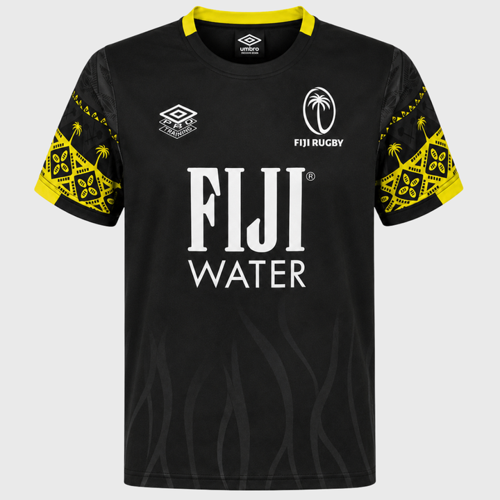 Umbro Fiji Pre-Match Tee Black/Lime 2026/27