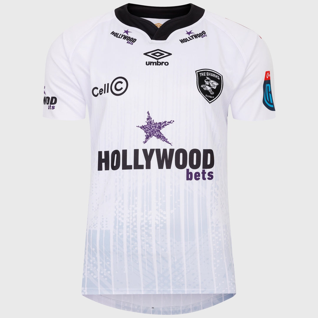 Umbro Hollywoodbets Sharks Men's Away Replica Rugby Shirt 2023/24 - Rugbystuff.com