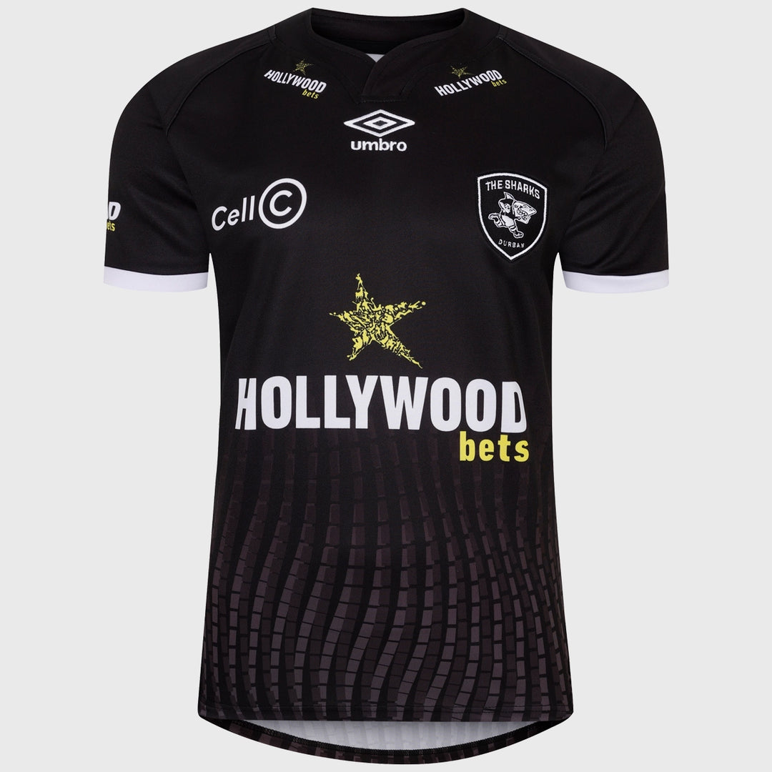 Umbro Hollywoodbets Sharks Men's Home Replica Rugby Shirt 2023/24 - Rugbystuff.com