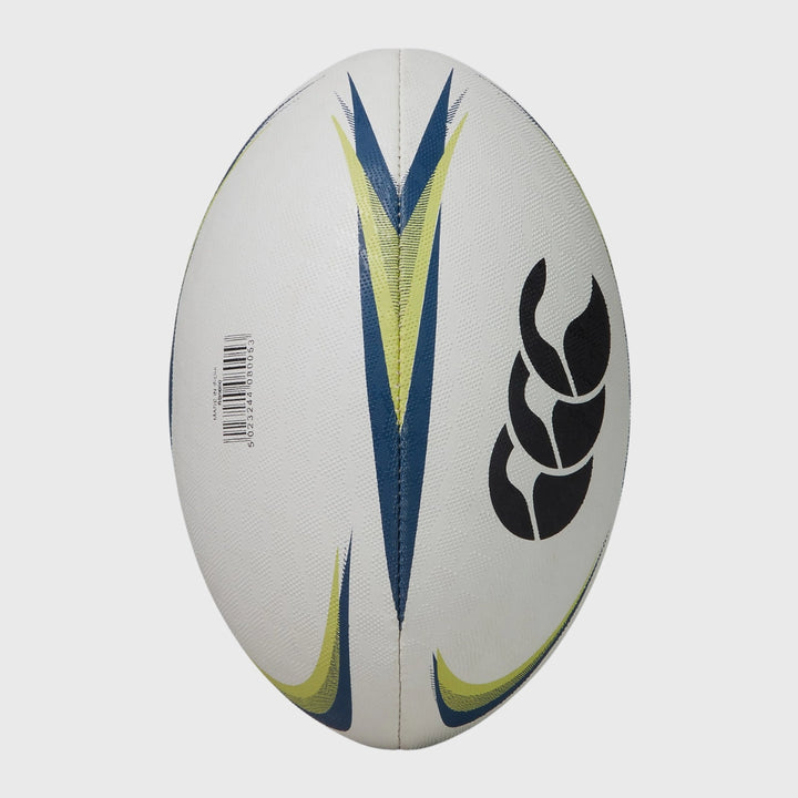 Canterbury Mentre Rugby Ball White/Teal/Yellow - Rugbystuff.com