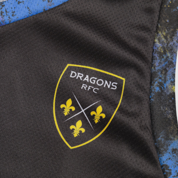 VX3 Dragons Elite Basketball Vest Black/Royal/Gold 2026/27