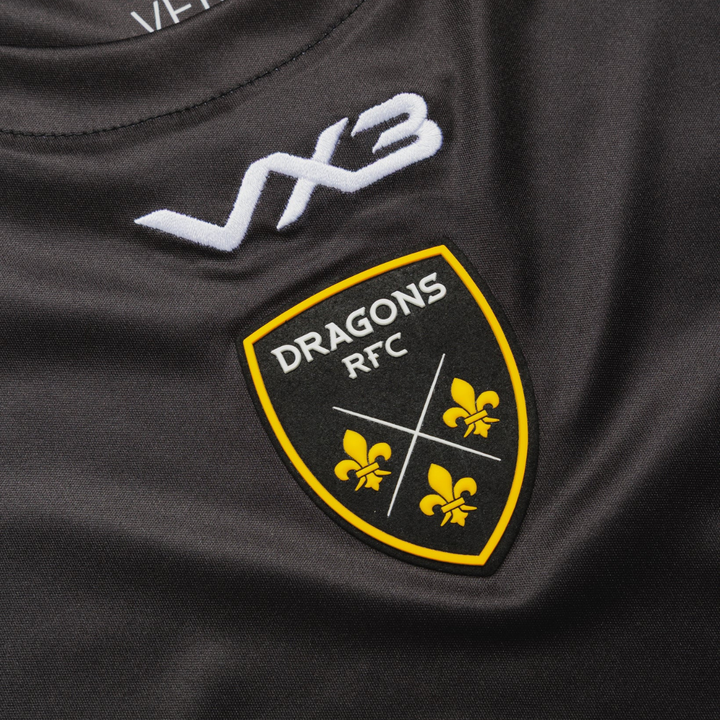 VX3 Dragons Vertex Training Tee Black/Royal/Gold 2026/27