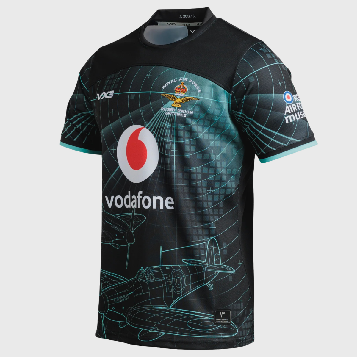 VX3 RAF Spitfires 7's Home Replica Rugby Shirt