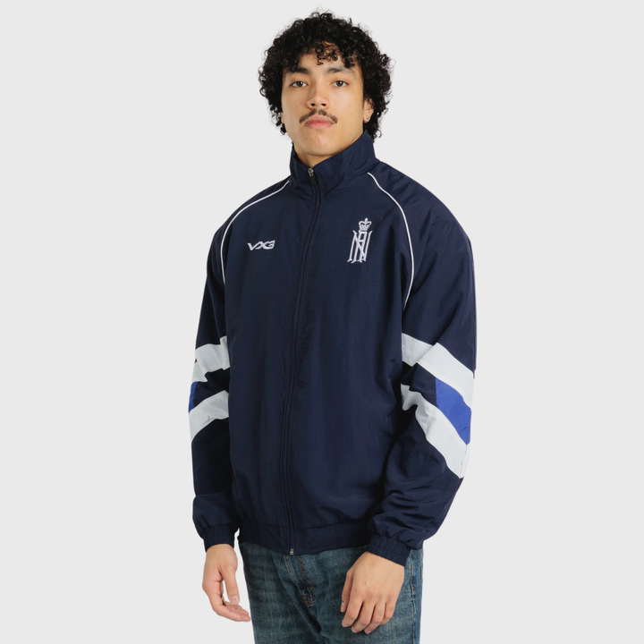 VX3 Royal Navy Rugby Lifestyle Tracksuit Jacket - Rugbystuff.com