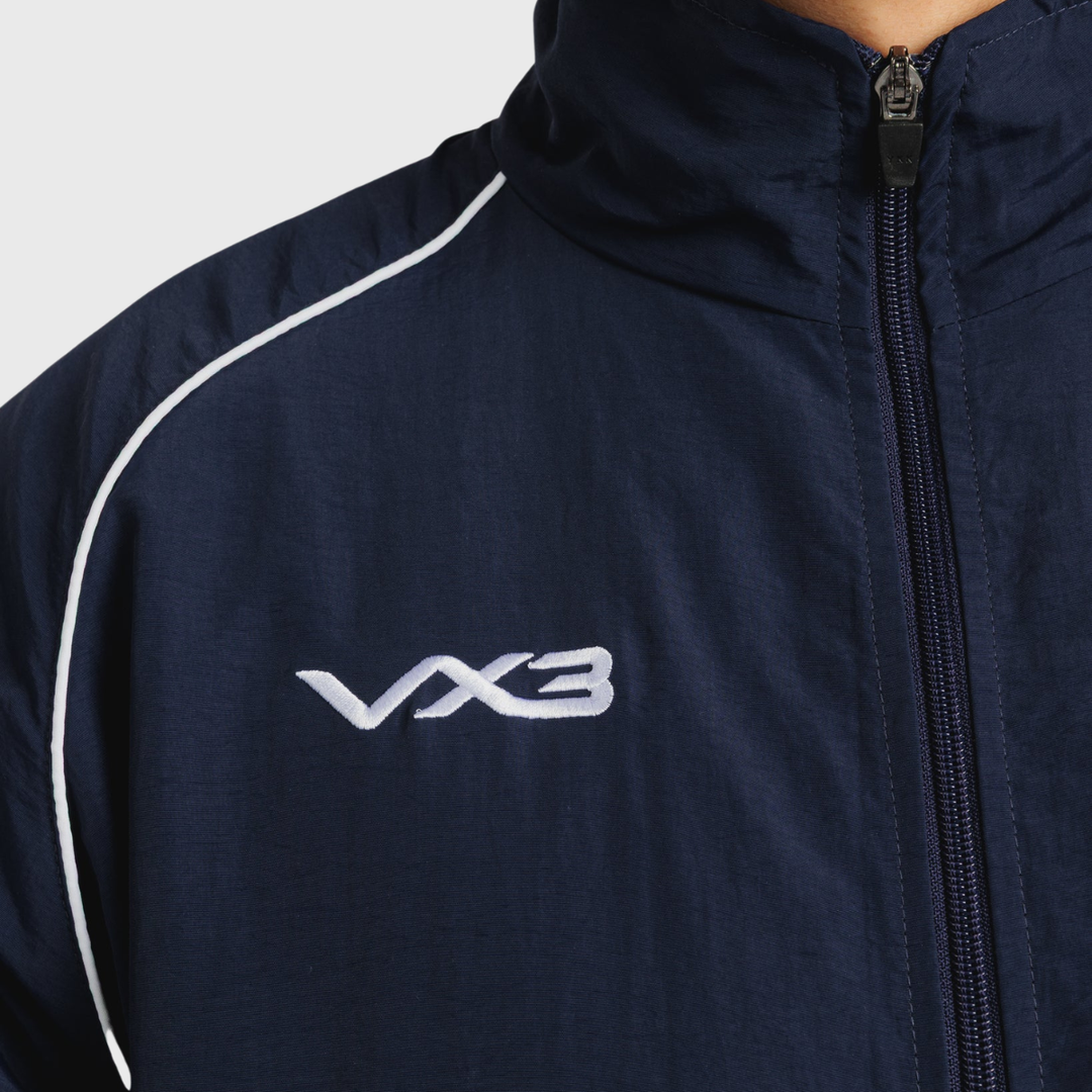 VX3 Royal Navy Rugby Lifestyle Tracksuit Jacket - Rugbystuff.com