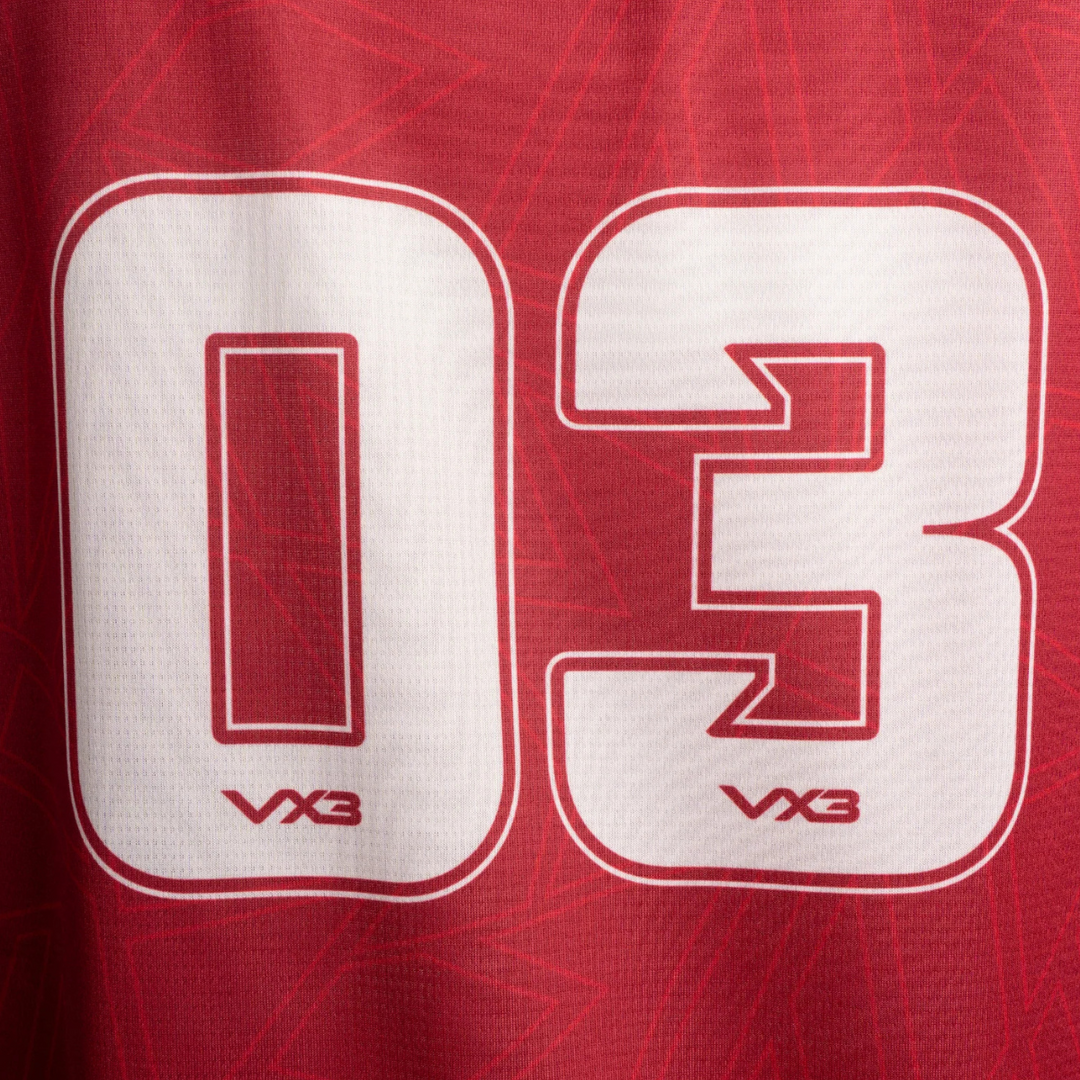 VX3 Scarlets Elite Basketball Vest Red/Navy 2025/26 - Rugbystuff.com