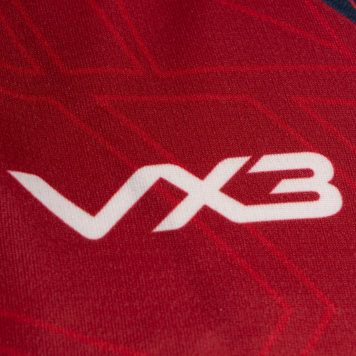 VX3 Scarlets Elite Basketball Vest Red/Navy 2025/26 - Rugbystuff.com