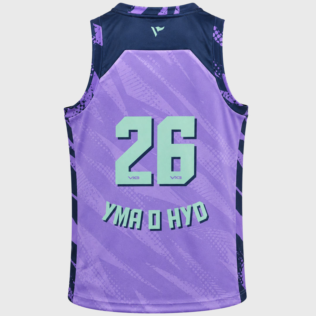 VX3 Scarlets Elite Basketball Vest Dusted Peri/Navy/Bright Mint 2026/27