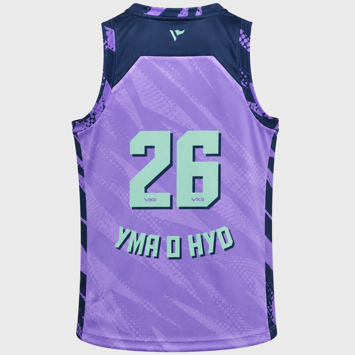 VX3 Scarlets Elite Basketball Vest Dusted Peri/Navy/Bright Mint 2026/27